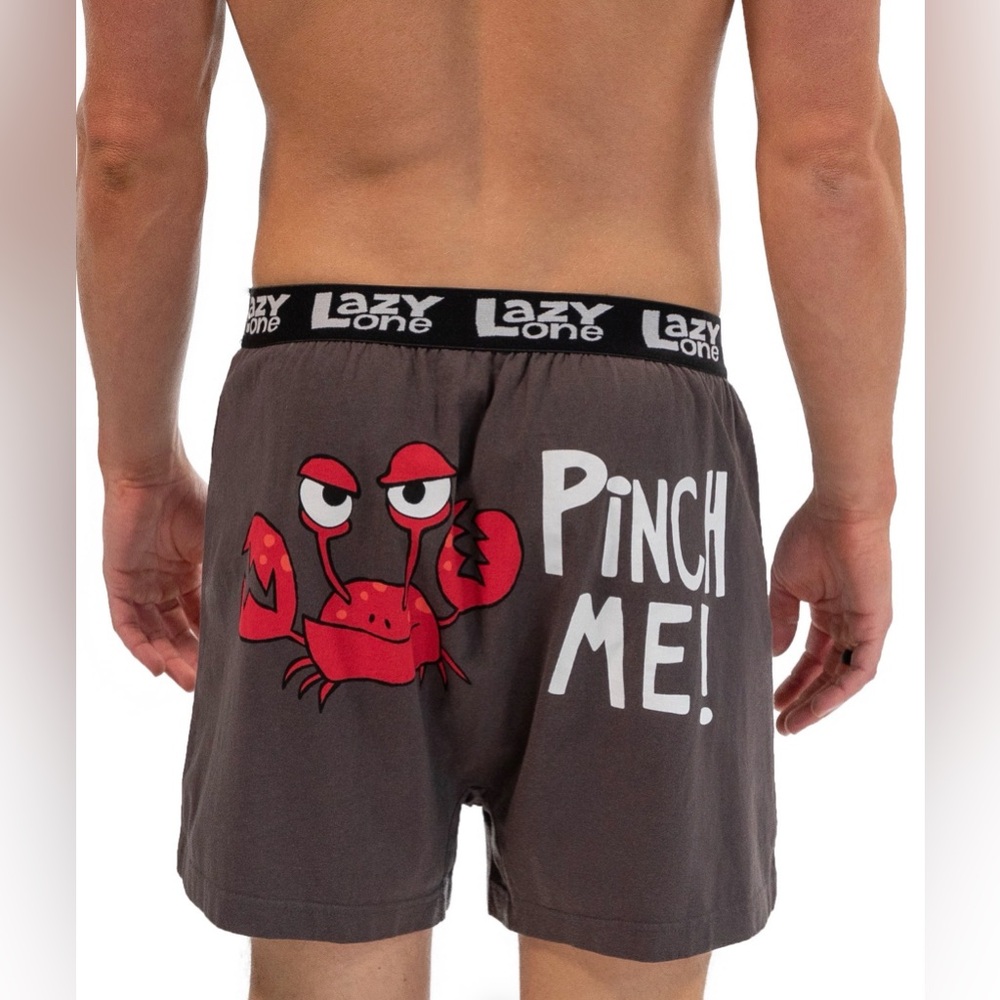 Lazy One Pinch Me Boxer Shorts Men’s Size Small Gray